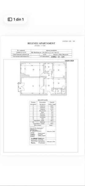 Rond Alaba Iulia, apartament 3 camere 79 mp.