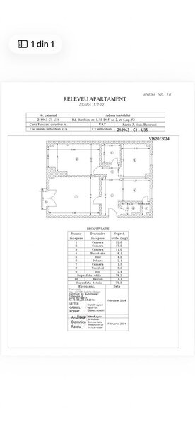 Rond Alaba Iulia, apartament 3 camere 79 mp.